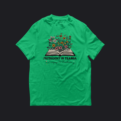 Eirin Apparel Women's T-Shirt Irish Green / S Women’s 'Language Is Resistance' Gaelic T-Shirt