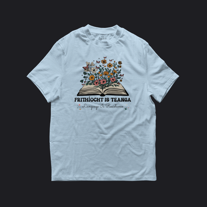 Eirin Apparel Women's T-Shirt Light Blue / S Women’s 'Language Is Resistance' Gaelic T-Shirt