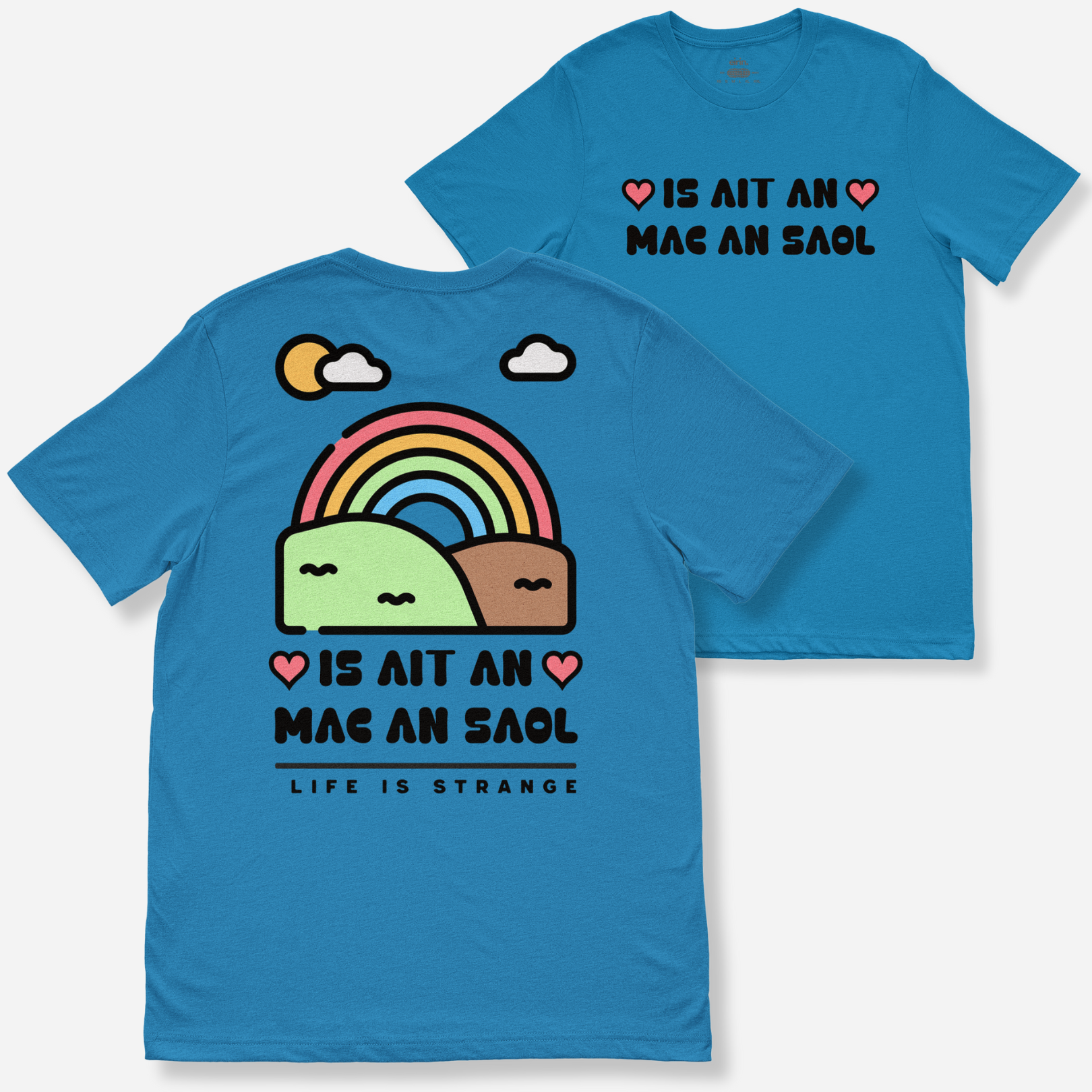 Eirin Apparel Women's T-Shirt Light Blue / S Women's 'Life Is Strange' Gaelic T-Shirt (Back Print)