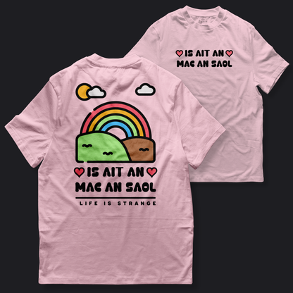 Eirin Apparel Women's T-Shirt Light Pink / S Women's 'Life Is Strange' Gaelic T-Shirt (Back Print)