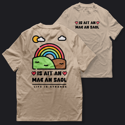 Eirin Apparel Women's T-Shirt Natural Cream / S Women's 'Life Is Strange' Gaelic T-Shirt (Back Print)