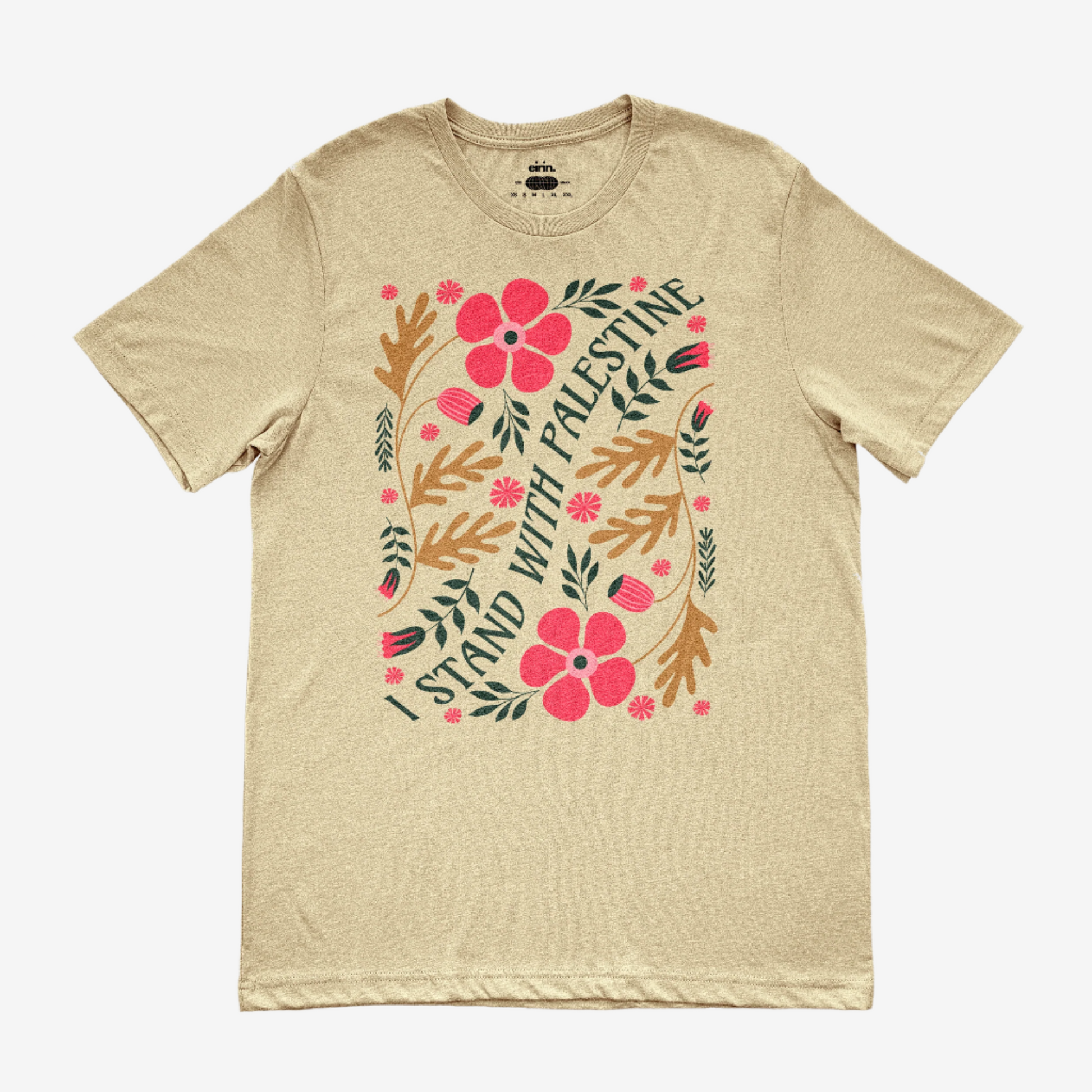 Eirin Apparel Women's T-Shirt Natural / S Women's 'I Stand With Palestine' SoftStyle T-Shirt