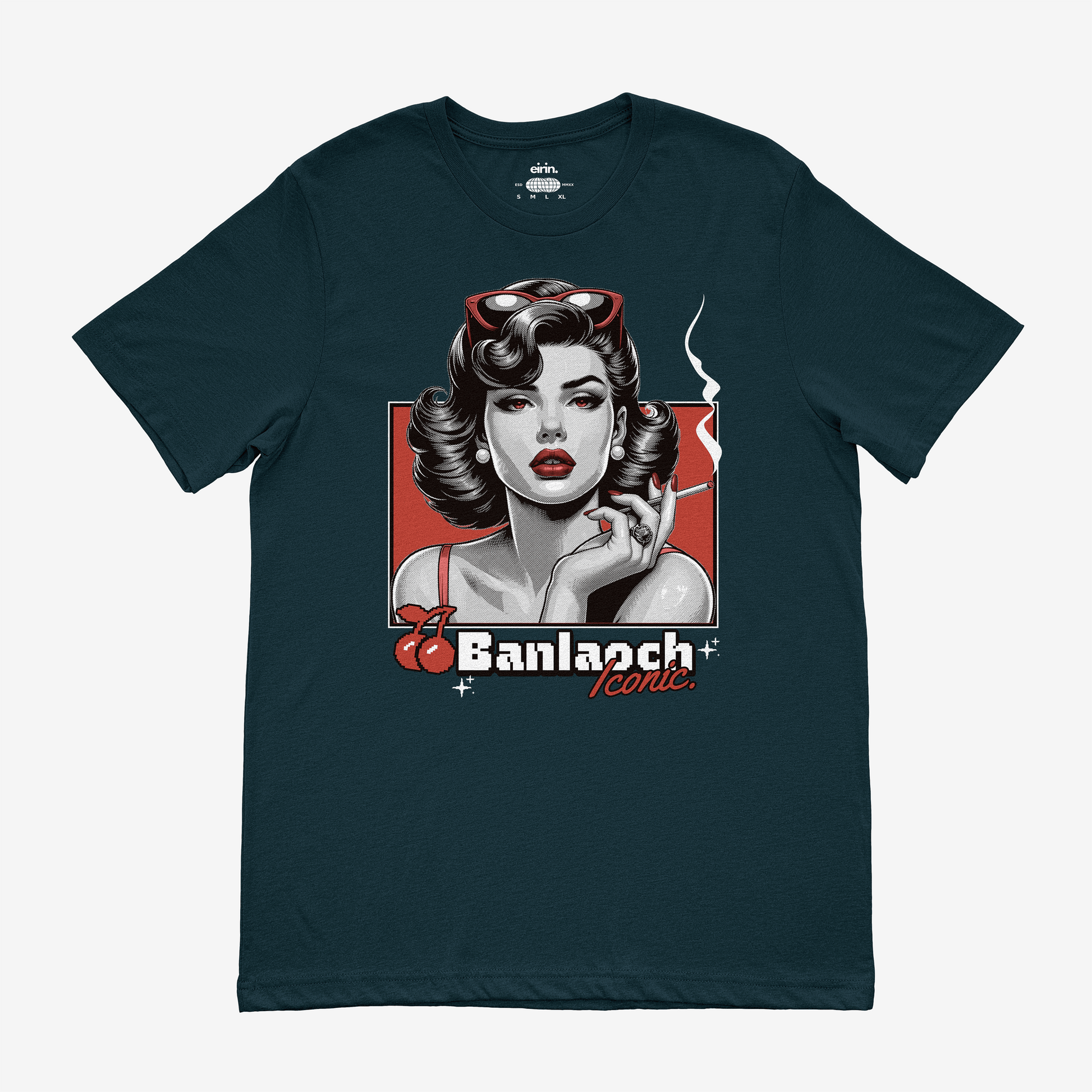 Eirin Apparel Women's T-Shirt Navy / S Women's 'Iconic' Gaelic T-Shirt