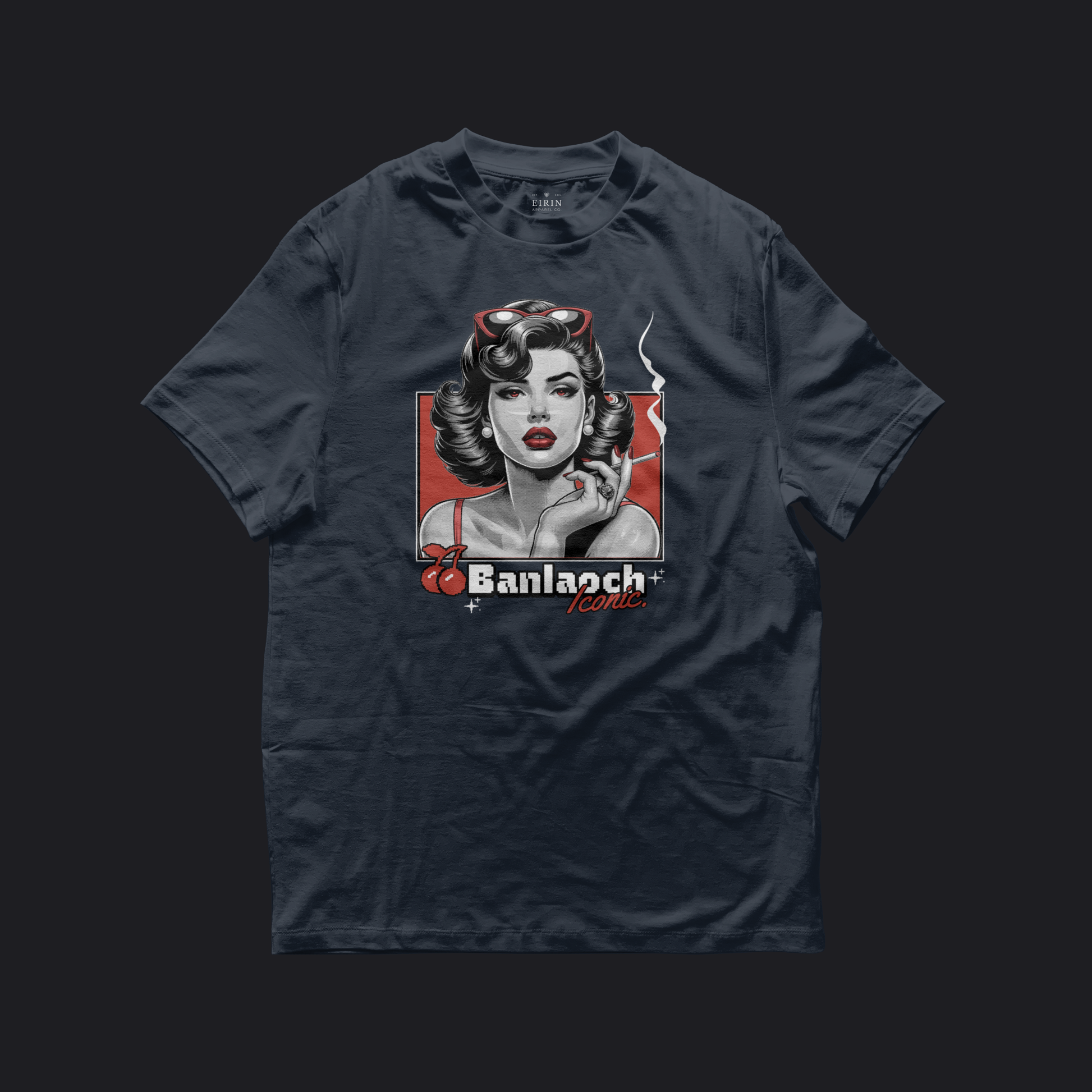 Eirin Apparel Women's T-Shirt Navy / S Women's 'Iconic' Gaelic T-Shirt