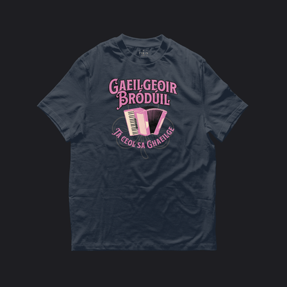 Eirin Apparel Women's T-Shirt Navy / S Women's 'There's Music In Irish' Gaelic T-Shirt