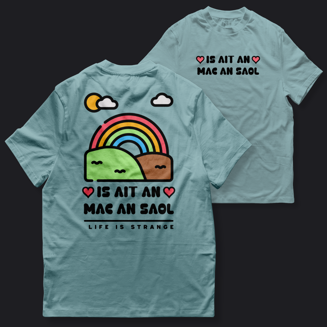 Eirin Apparel Women's T-Shirt Ocean Blue / S Women's 'Life Is Strange' Gaelic T-Shirt (Back Print)