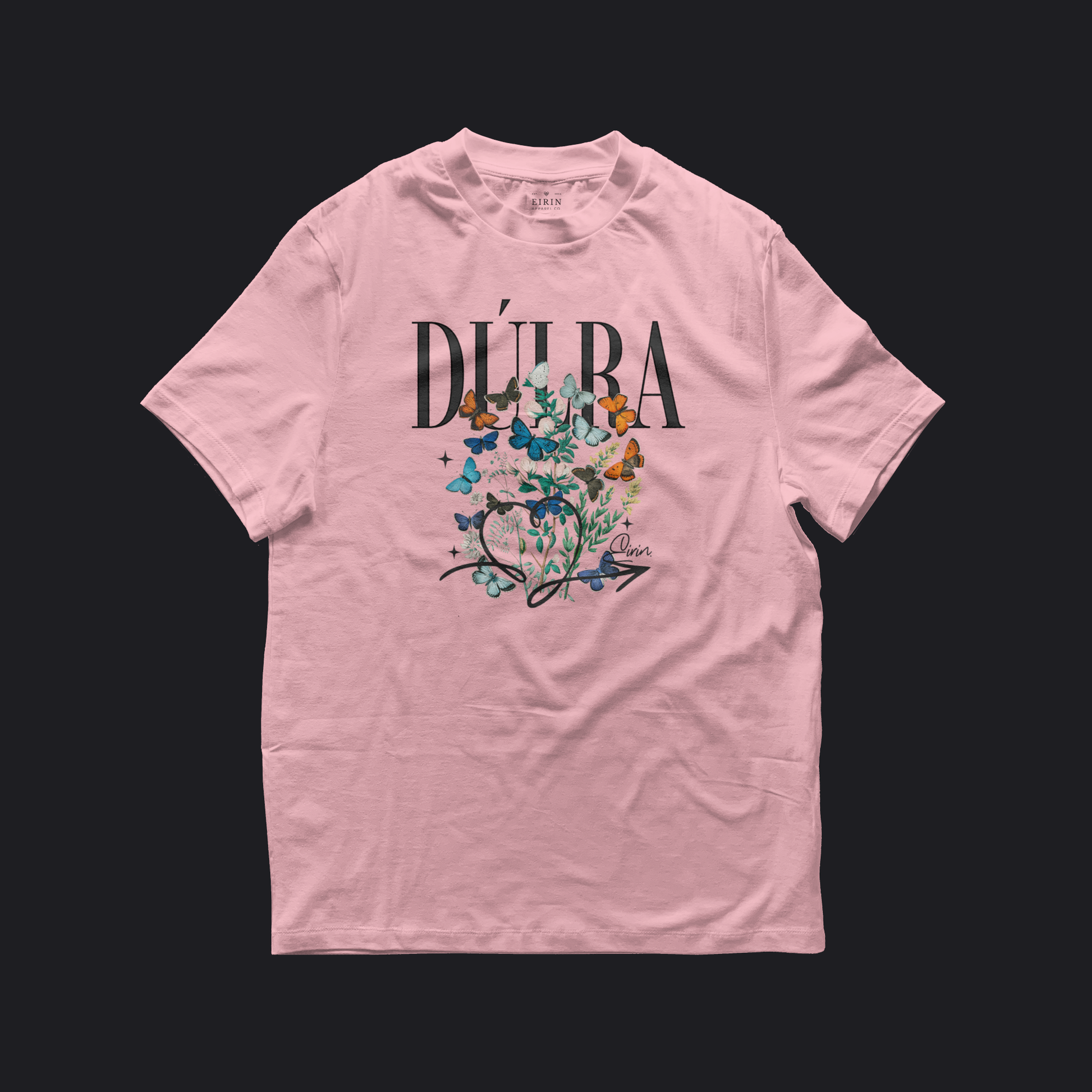 Eirin Apparel Women's T-Shirt Pink / S Women's 'Dúlra' Relaxed Fit Gaelic T-Shirt
