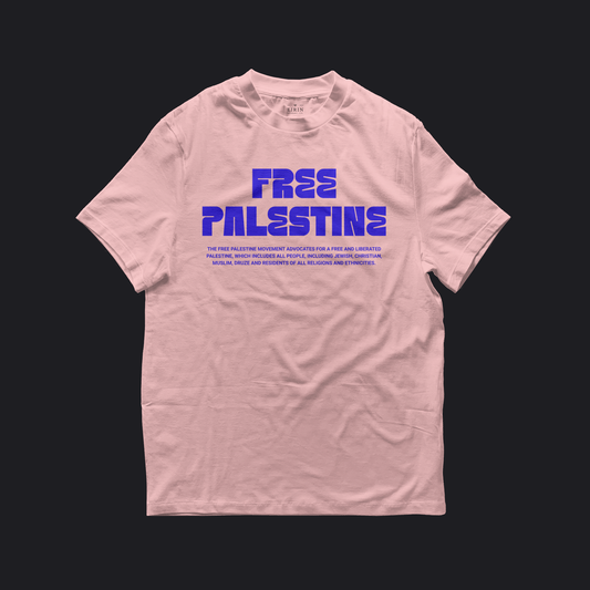 Eirin Apparel Women's T-Shirt Pink / S Women's 'Free Palestine' Pastel T-Shirt