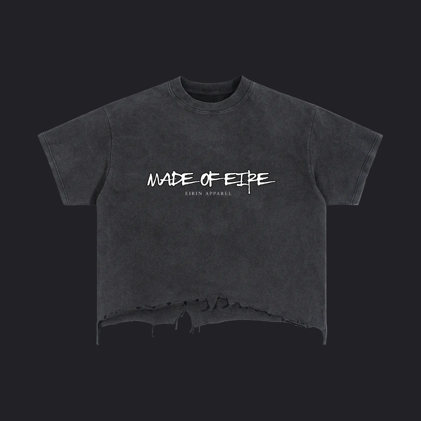 Eirin Apparel Women's T-Shirt S Women's 'Made of Éire' Vintage Wash Boxy Cropped Hem T-Shirt