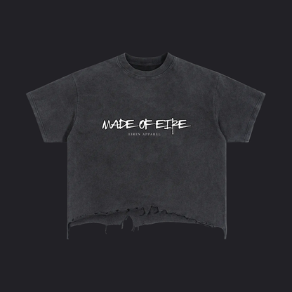 Eirin Apparel Women's T-Shirt S Women's 'Made of Éire' Vintage Wash Boxy Cropped Hem T-Shirt