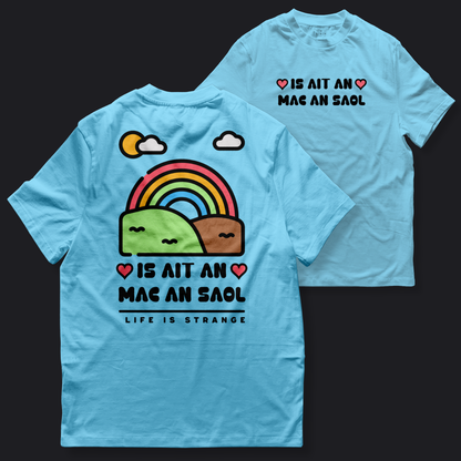 Eirin Apparel Women's T-Shirt Sky Blue / S Women's 'Life Is Strange' Gaelic T-Shirt (Back Print)