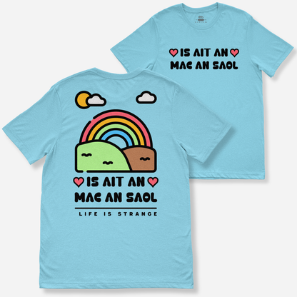 Eirin Apparel Women's T-Shirt Sky / S Women's 'Life Is Strange' Gaelic T-Shirt (Back Print)