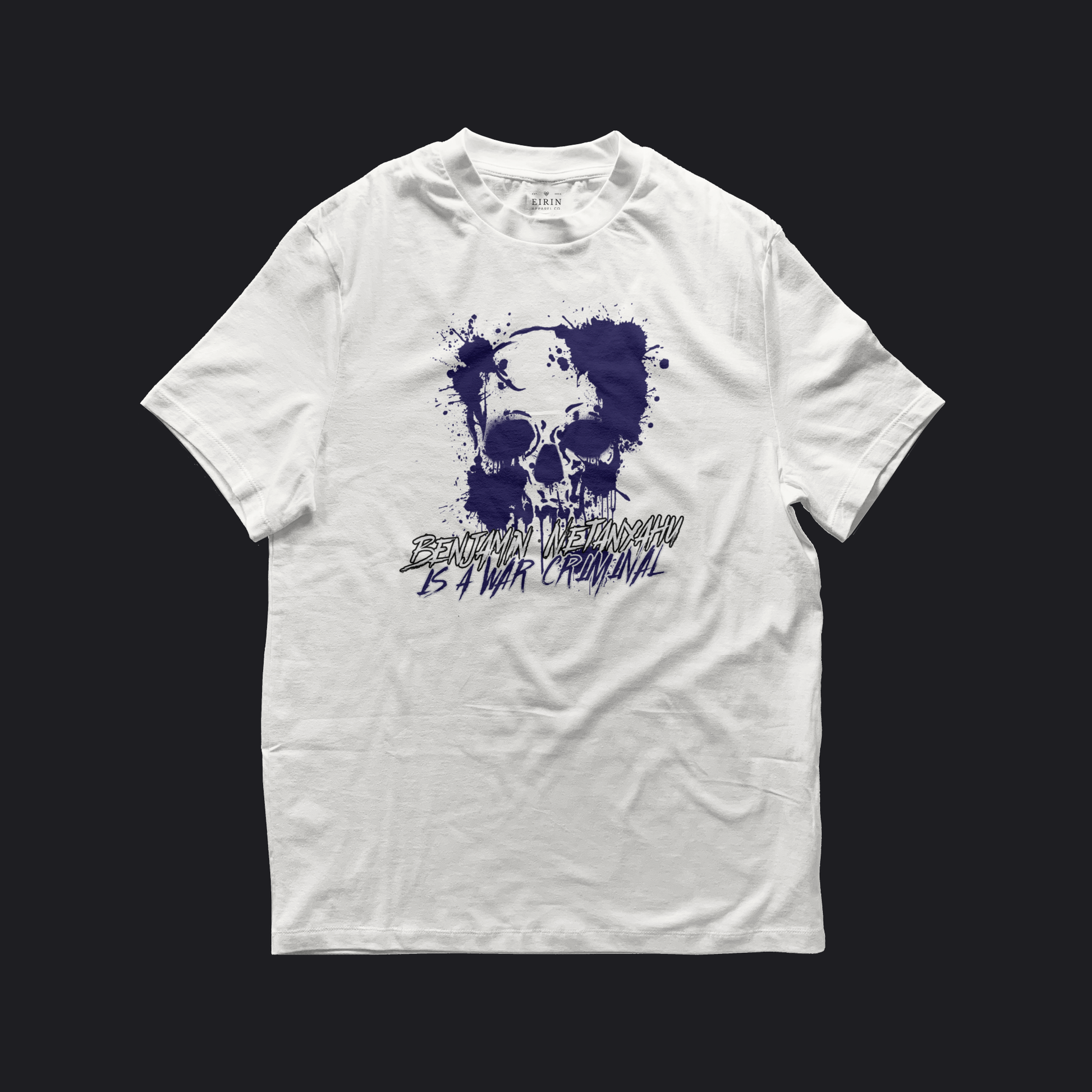 Eirin Apparel Women's T-Shirt White / S Women's Benjamin Netanyahu Is A War Criminal T-Shirt
