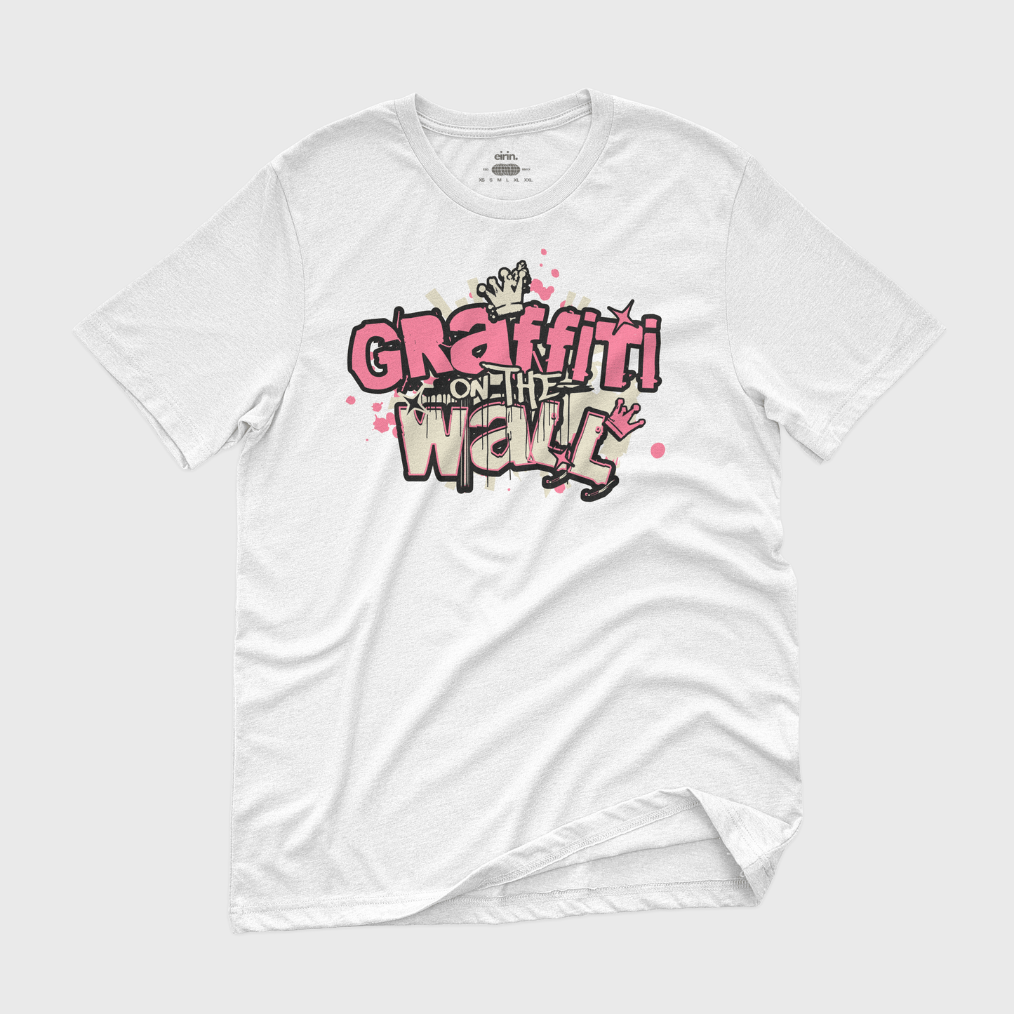 Eirin Apparel Women's T-Shirt White / S Women's Graffiti On The Wall Neon Pink Celtic T-Shirt