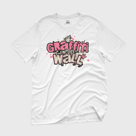 Eirin Apparel Women's T-Shirt White / S Women's Graffiti On The Wall Neon Pink Celtic T-Shirt