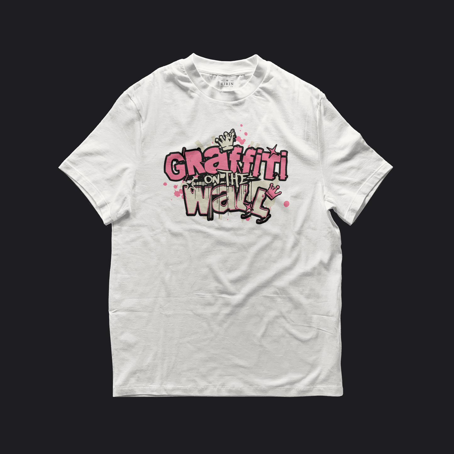 Eirin Apparel Women's T-Shirt White / S Women's Graffiti On The Wall Neon Pink Celtic T-Shirt
