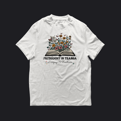 Eirin Apparel Women's T-Shirt White / S Women’s 'Language Is Resistance' Gaelic T-Shirt
