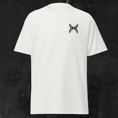 Eirin Apparel Women's T-Shirt Women's Celtic Butterfly (Back Print) Embroidered White T-Shirt