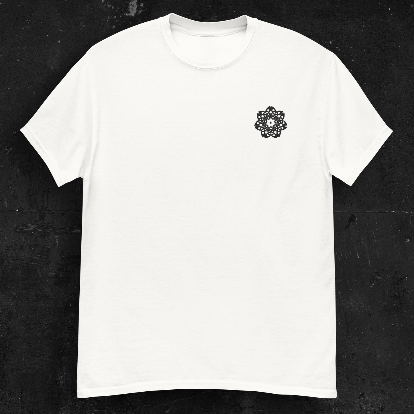 Eirin Apparel Women's T-Shirt Women's Celtic Mandala Embroidered White T-Shirt