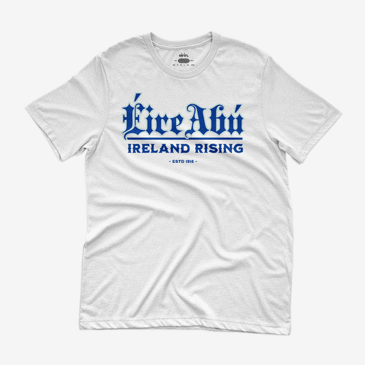 Eirin Apparel Women's T-Shirt Women's 'Éire Abú' Gaelic T-Shirt – White Edition