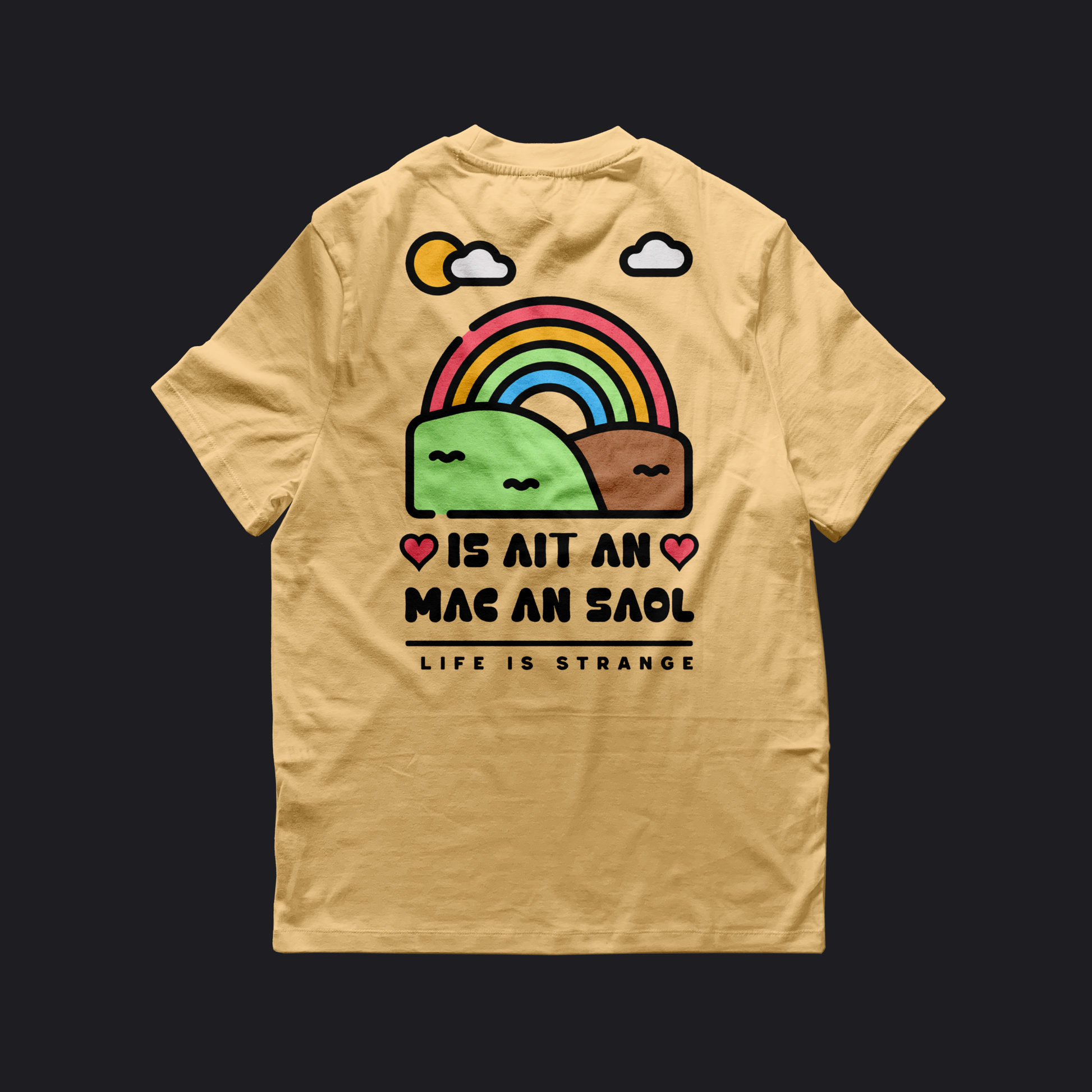 Eirin Apparel Women's T-Shirt Women's 'Life Is Strange' Gaelic T-Shirt (Back Print)