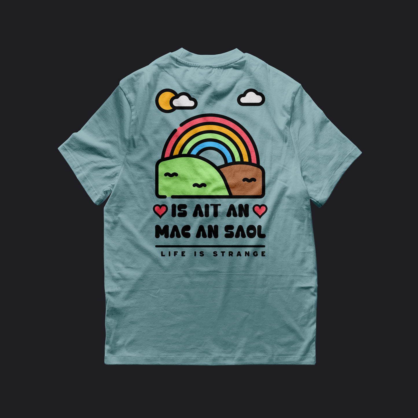 Eirin Apparel Women's T-Shirt Women's 'Life Is Strange' Gaelic T-Shirt (Back Print)