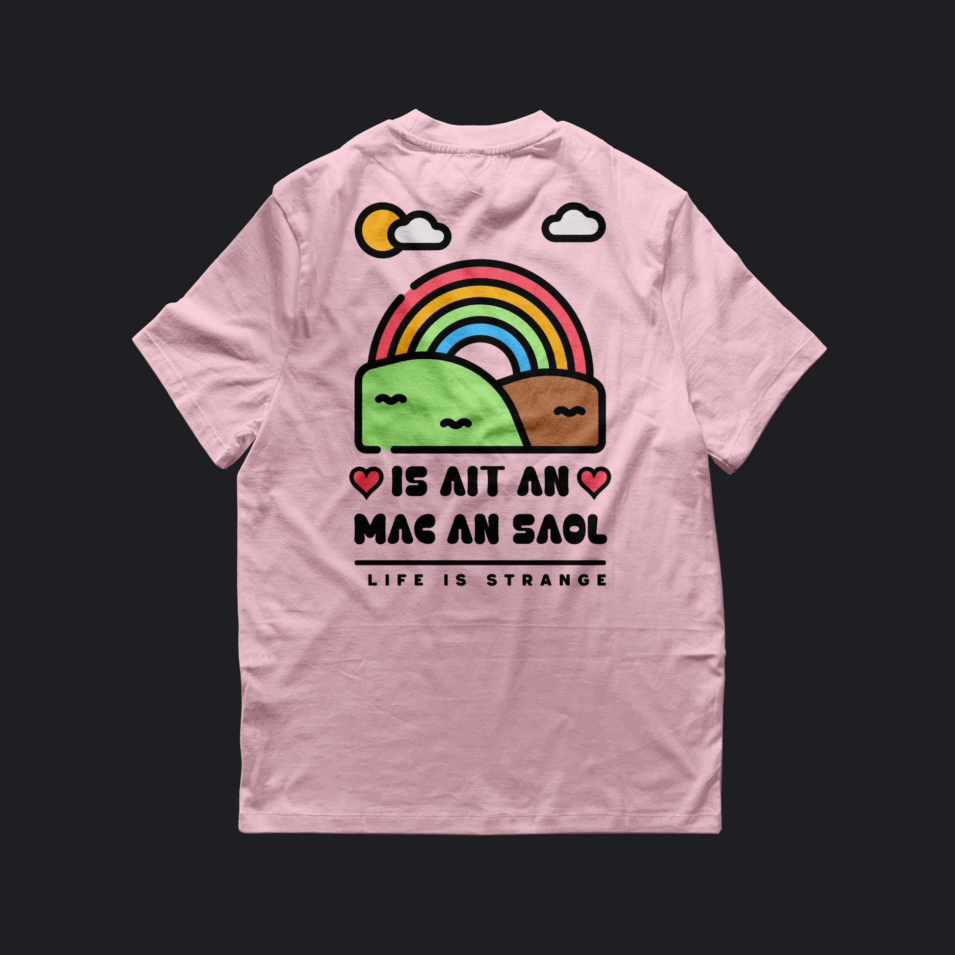 Eirin Apparel Women's T-Shirt Women's 'Life Is Strange' Gaelic T-Shirt (Back Print)