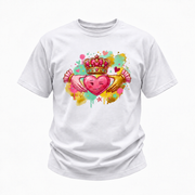 Eirin Apparel Youth T-Shirt White / XS (5-6) Youth 'Irish Heart' Claddagh T-Shirt (5yrs - 14yrs)