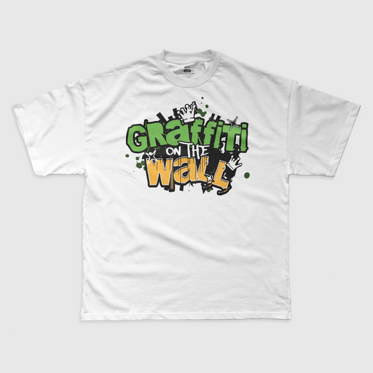 eirin. irish-streetwear Men's Graffiti On The Wall Irish Tricolour Celtic T-Shirt