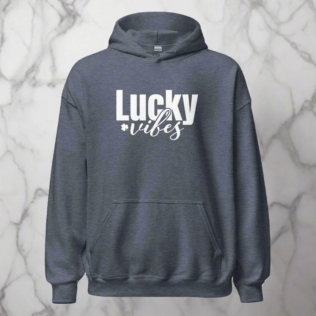 eirin. irish-streetwear Heather Sport Dark Navy / S Women's Lucky Vibes Hoodie