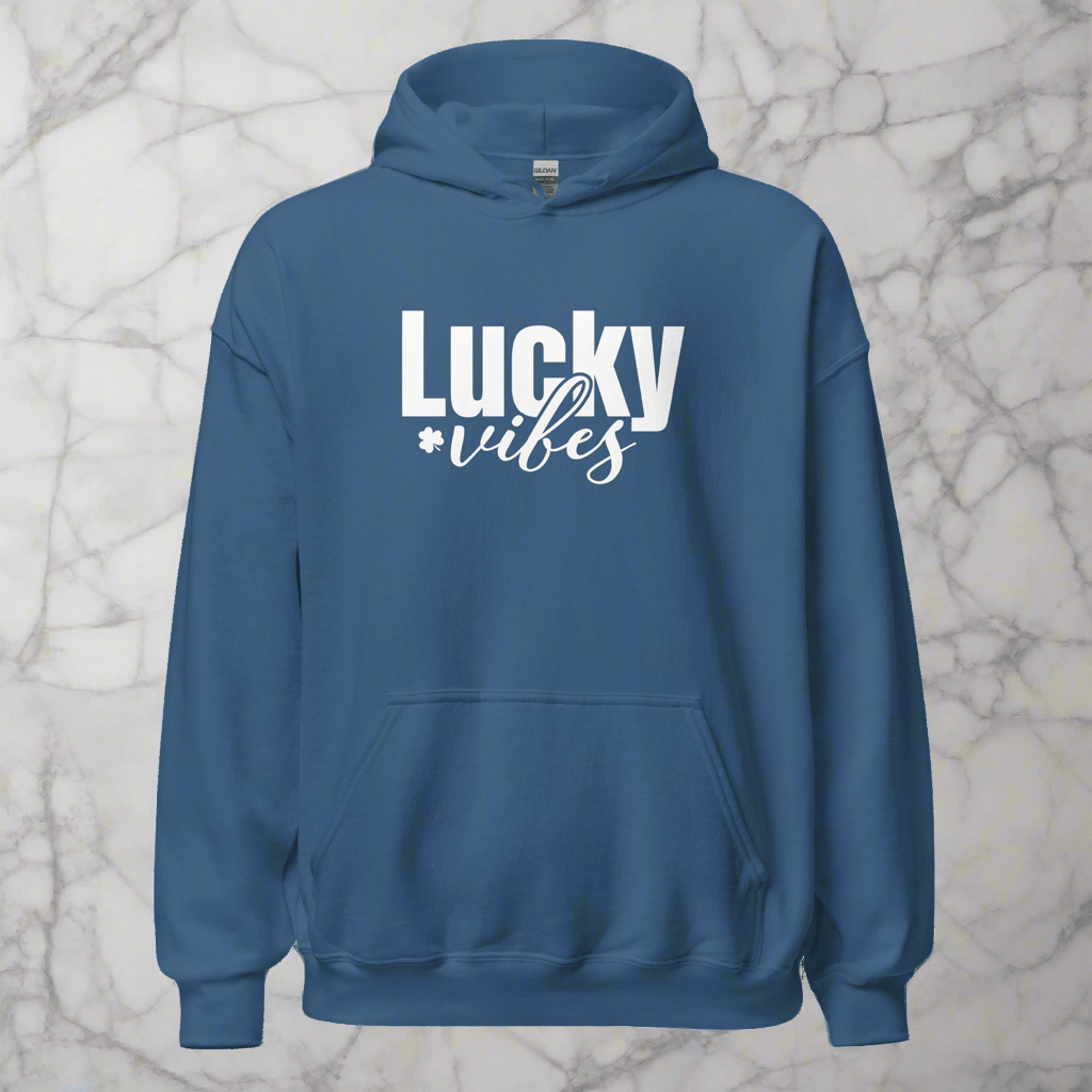 eirin. irish-streetwear Indigo Blue / S Women's Lucky Vibes Hoodie