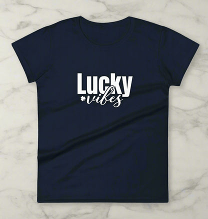 eirin. irish-streetwear Navy / S Women's Lucky Vibes T-Shirt