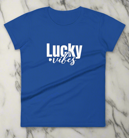 eirin. irish-streetwear Royal Blue / S Women's Lucky Vibes T-Shirt