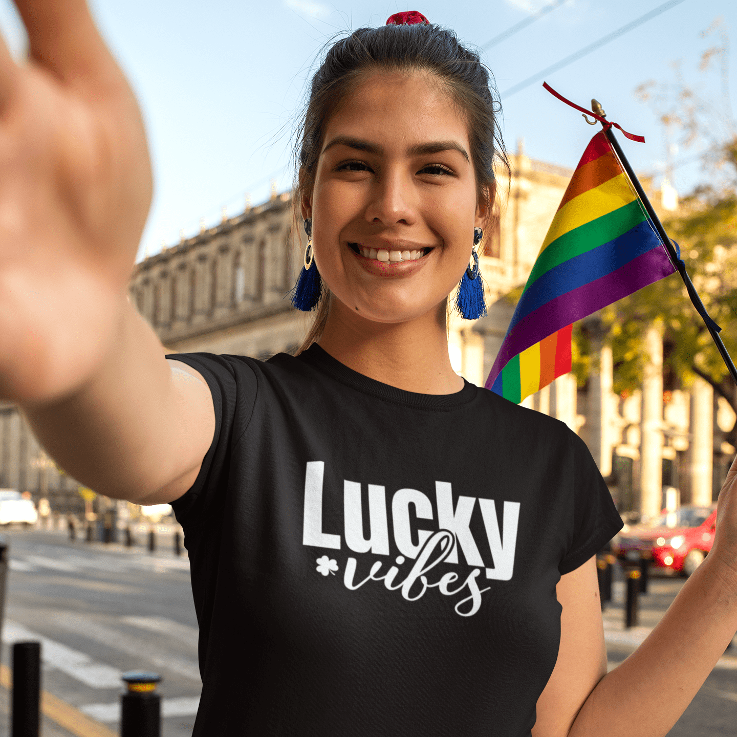 eirin. irish-streetwear Women's Lucky Vibes T-Shirt