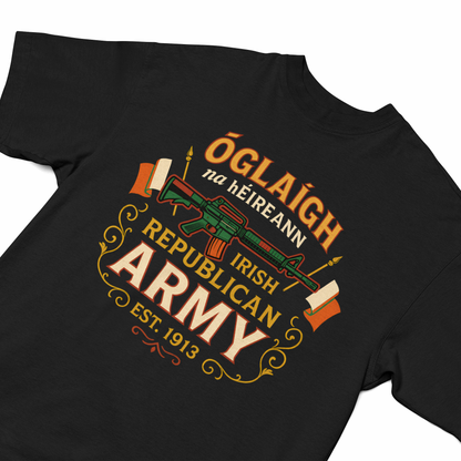 Women's Óglaigh na hÉireann Est. 1919 Oversized Black T-Shirt