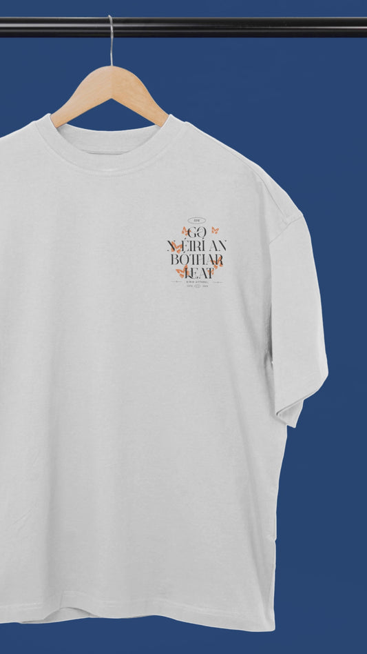 Women's 'May The Road Rise To Meet You' Irish Blessing White T-Shirt