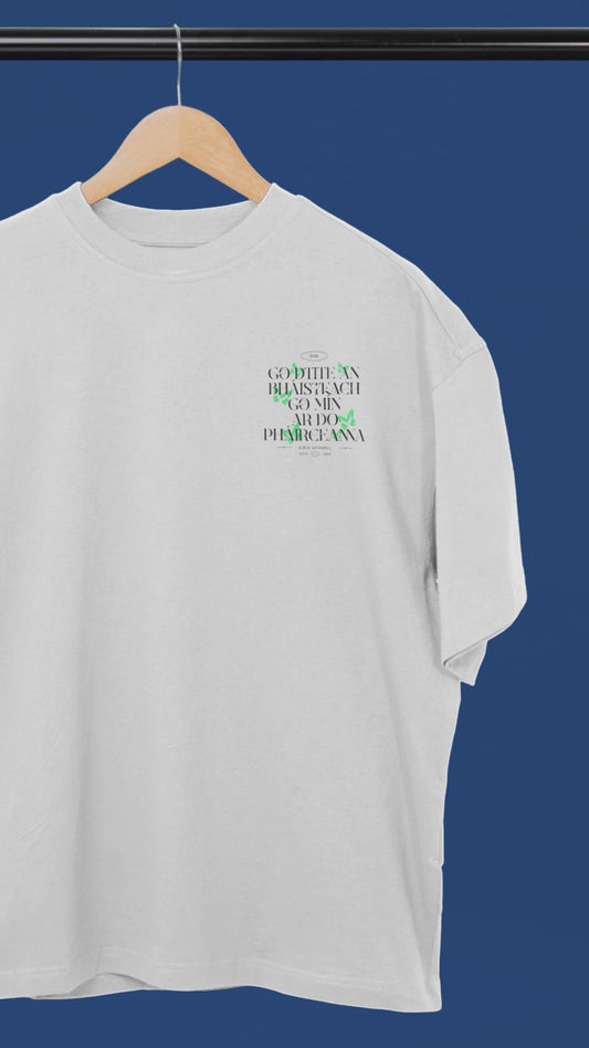 Women's 'May The Rains Fall Softly Upon Your Fields' Irish Blessing Black T-Shirt