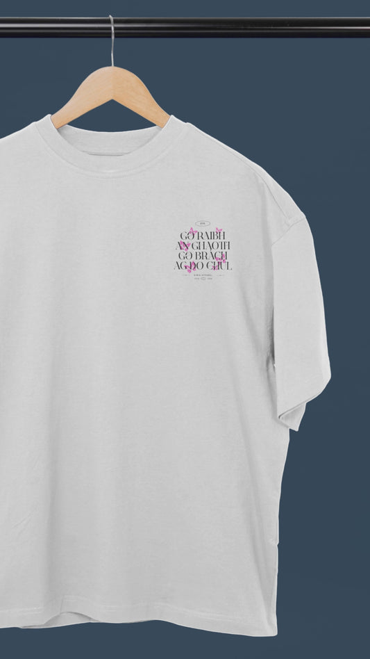 Women's 'May The Wind Always Be At Your Back' Irish Blessing White T-Shirt