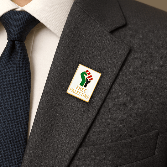 Free Palestine Lapel Pin Brooch Badge - Collector’s Edition